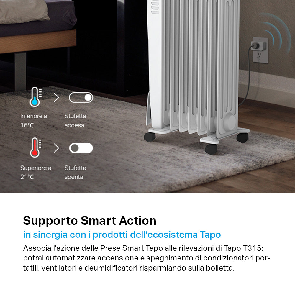 Tapo T315 Sensore di Temperatura e Umidità con Monitor, ⚠️Tapo Hub Necessario
