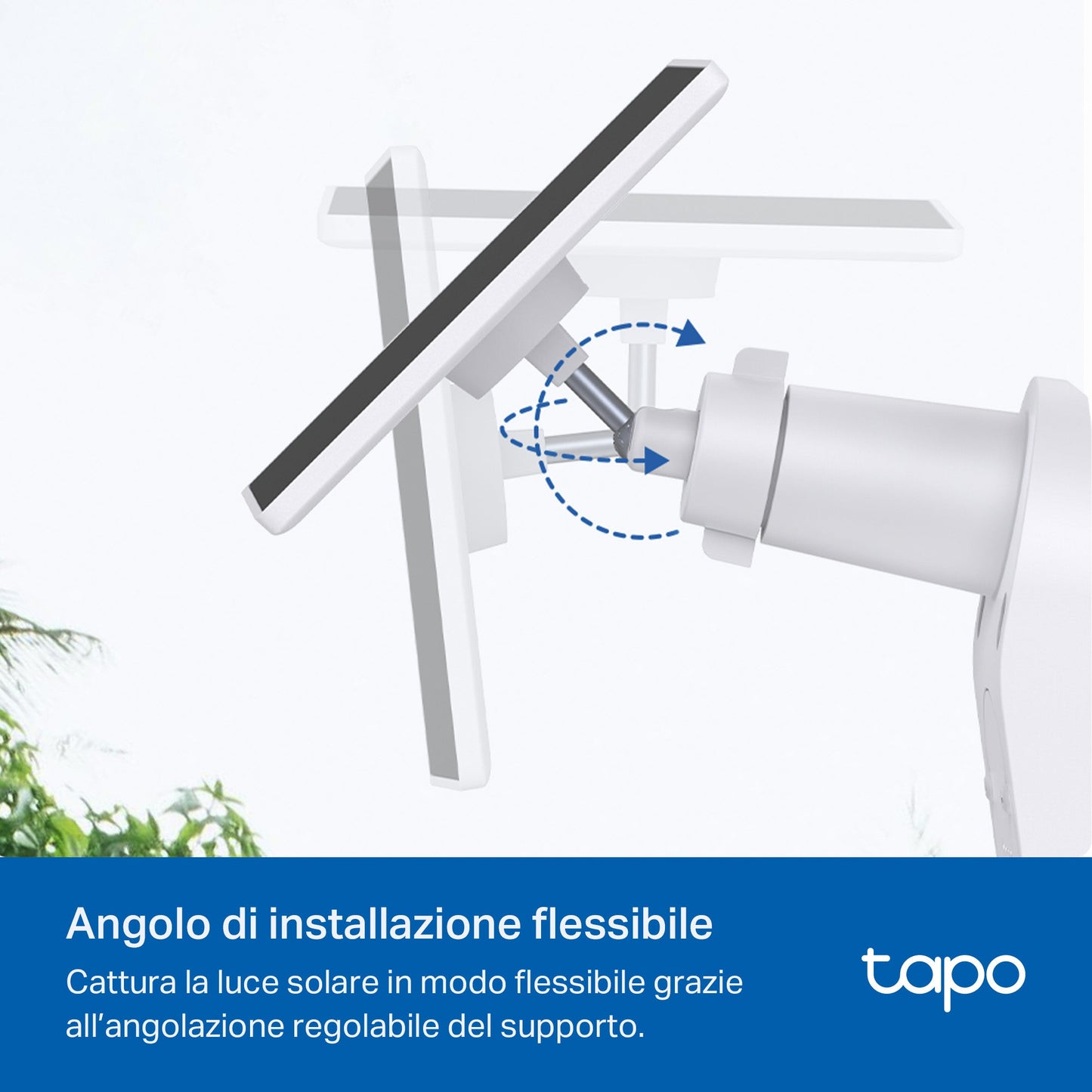 Tapo A201 Pannello Solare per Telecamere Smart a Batteria 2.5W, Supporta tutte le Tapo Telecamera Batteria e Videocampanelli