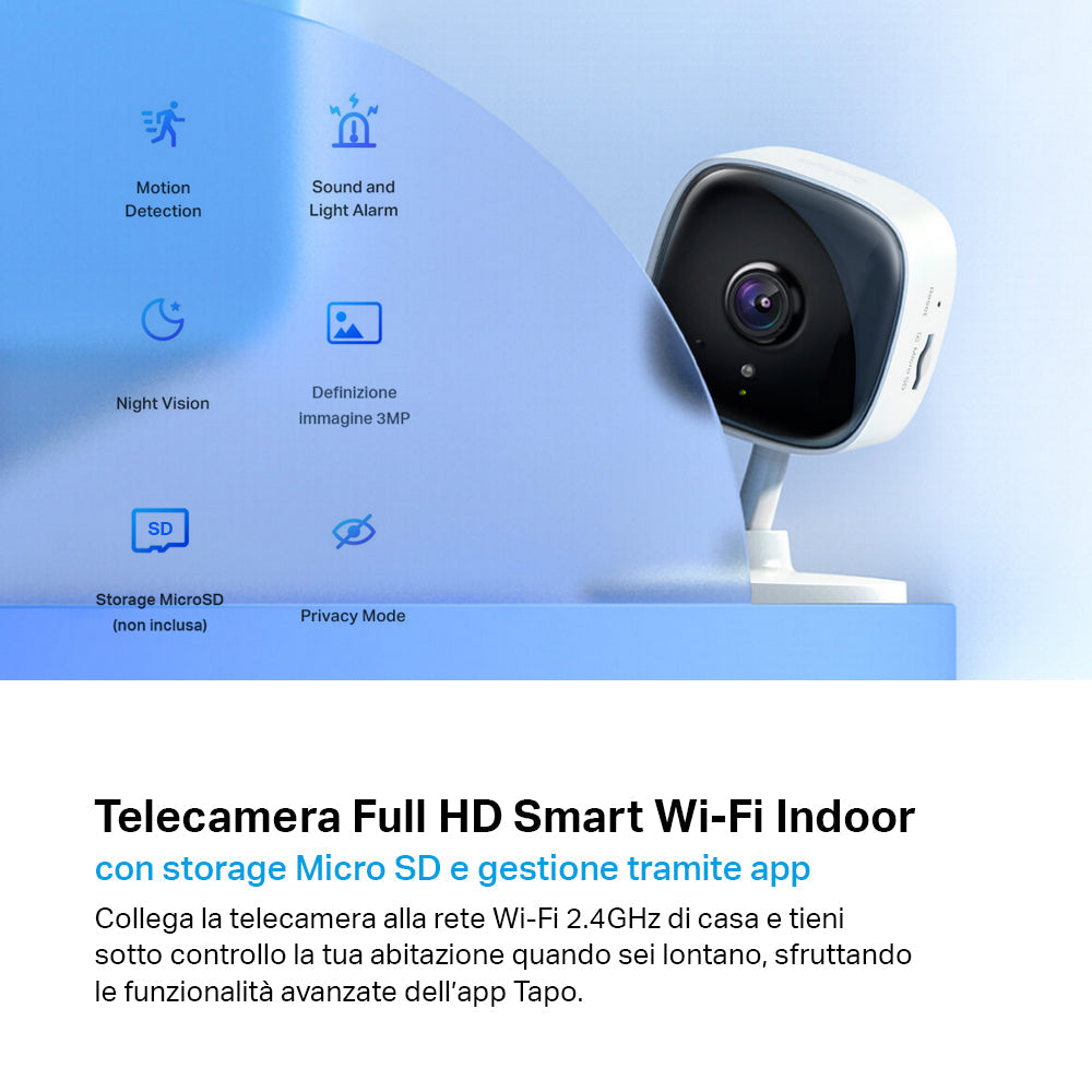 Tapo C110 Telecamera Wi-Fi Interno 2K 3MP