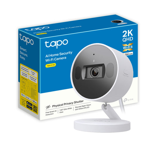 Tapo C125 Telecamera Wi-Fi Interno 2K 4MP, Base Magnetica + Privacy Shutter