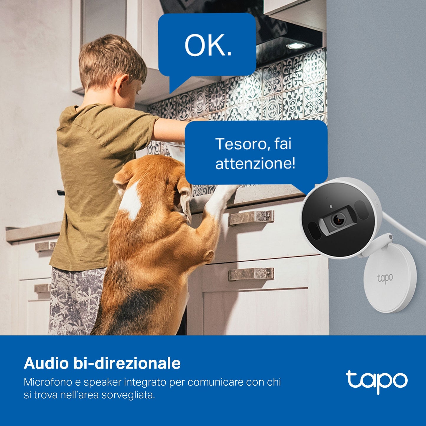 Tapo C125 Telecamera Wi-Fi Interno 2K 4MP, Base Magnetica + Privacy Shutter