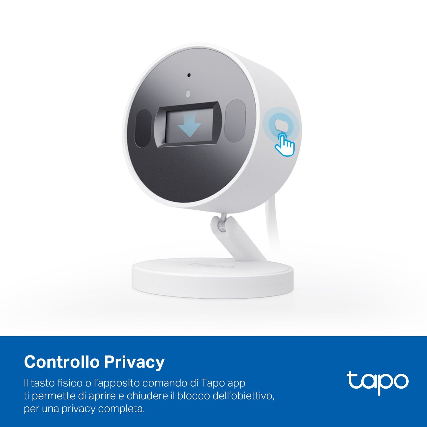 Tapo C125 Telecamera Wi-Fi Interno 2K 4MP, Base Magnetica + Privacy Shutter