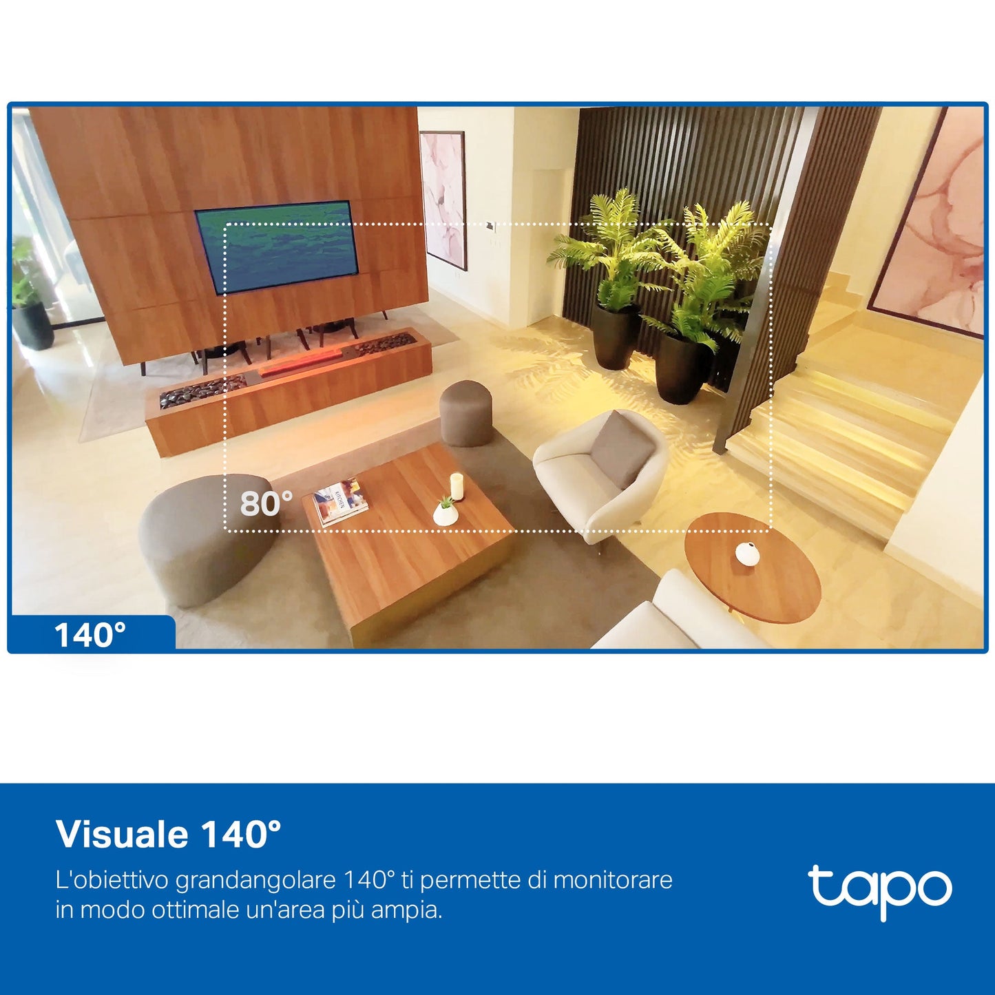 Tapo C125 Telecamera Wi-Fi Interno 2K 4MP, Base Magnetica + Privacy Shutter