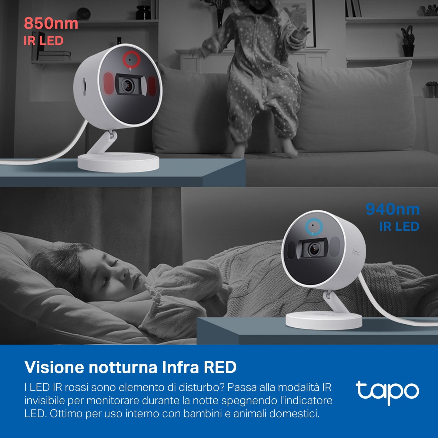 Tapo C125 Telecamera Wi-Fi Interno 2K 4MP, Base Magnetica + Privacy Shutter