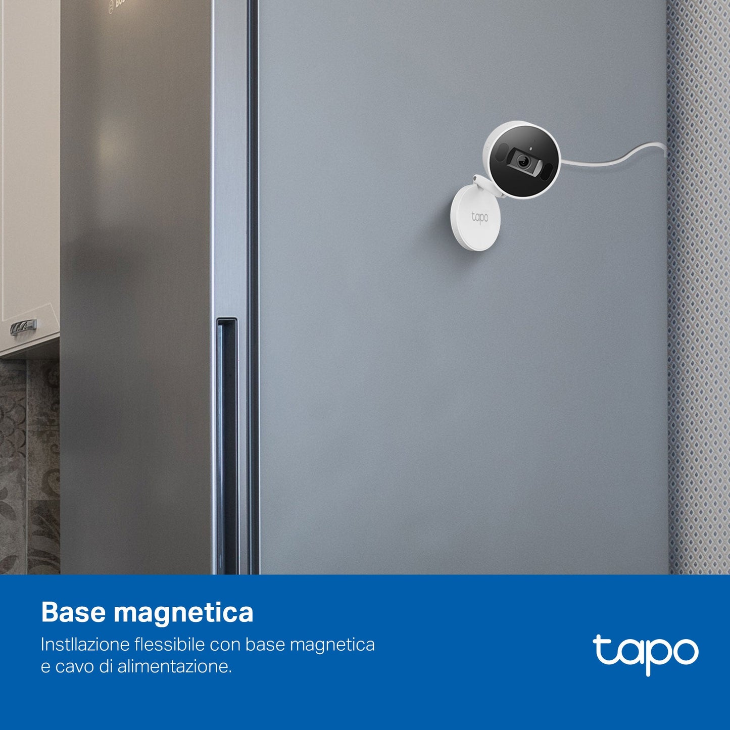 Tapo C125 Telecamera Wi-Fi Interno 2K 4MP, Base Magnetica + Privacy Shutter