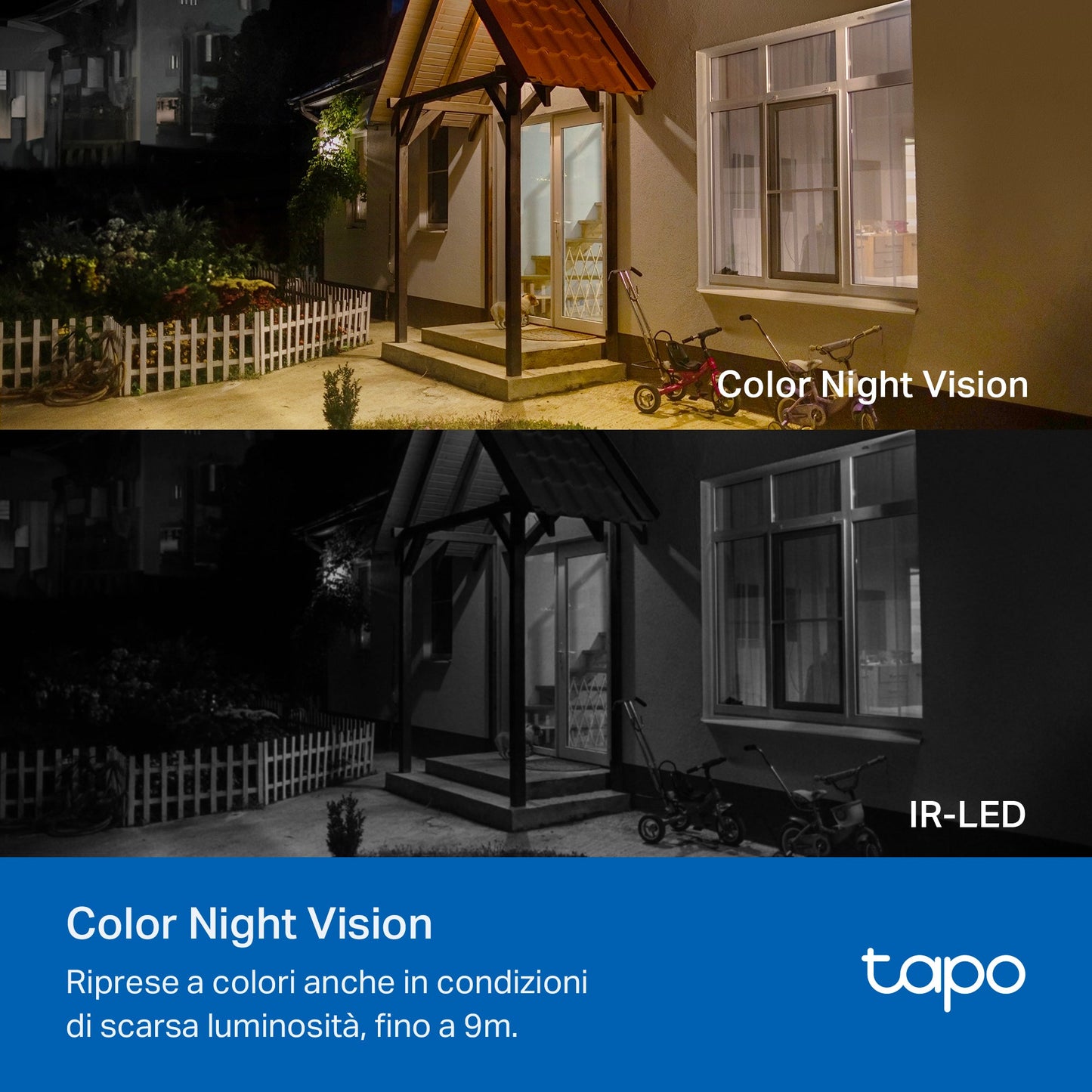 Tapo C410 Telecamera Wi-Fi Esterno a Batteria 2K 3MP, Visione Notturna a Colori, 4pz