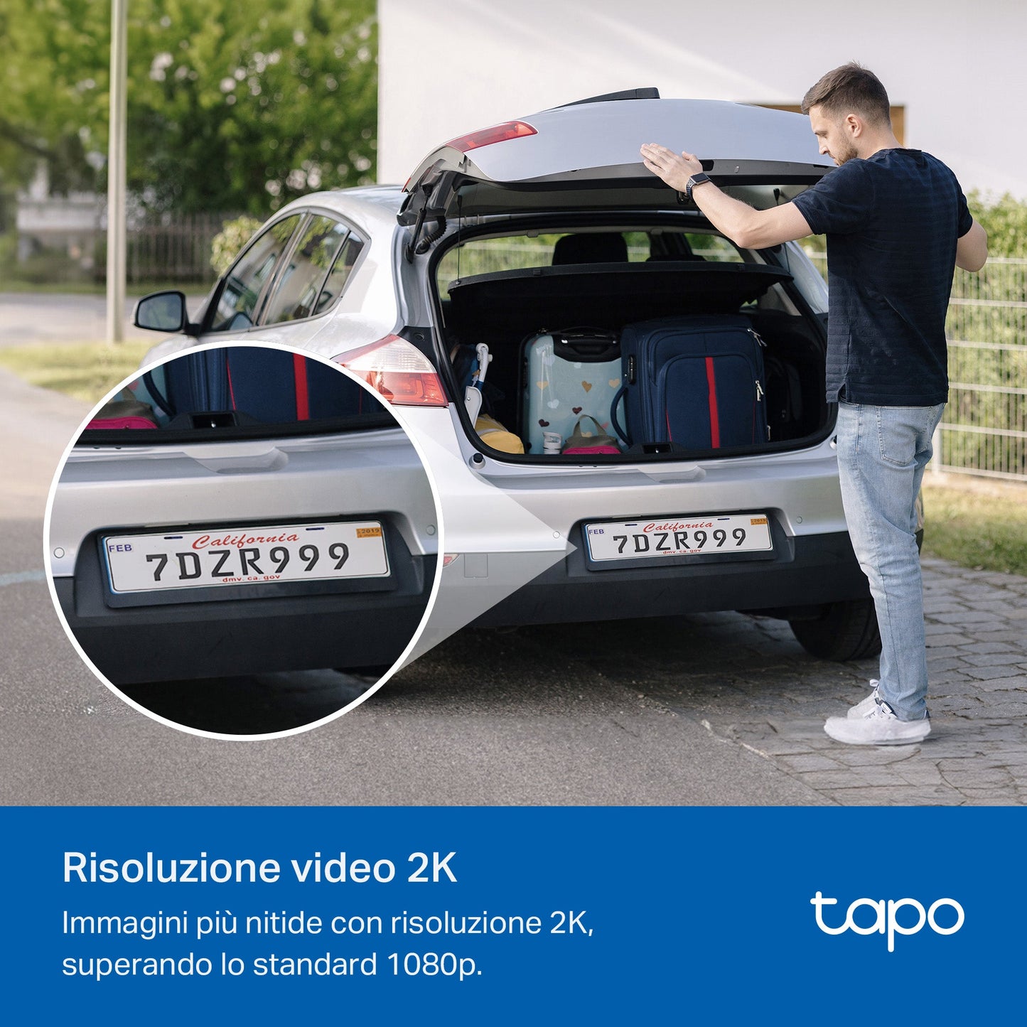 Tapo C410 KIT Telecamera Wi-Fi Esterno a Batteria 2K 3MP con Panello Solare, Visione Notturna a Colori