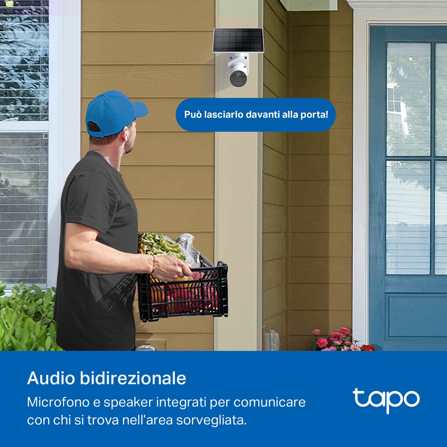Tapo C410 Telecamera Wi-Fi Esterno a Batteria 2K 3MP, Visione Notturna a Colori