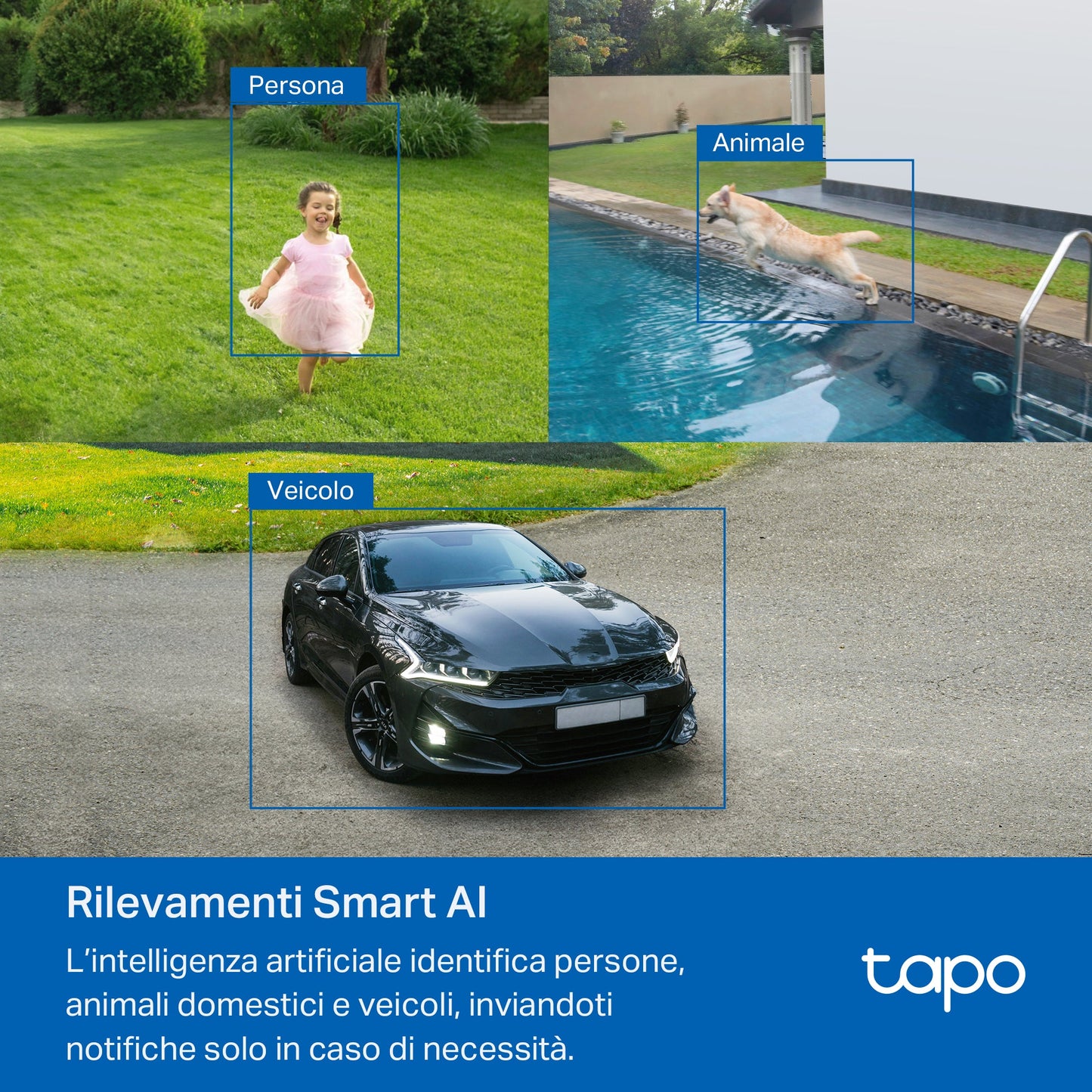Tapo C460 Telecamera Wi-Fi Esterno a Batteria 4K 8MP, Visione Notturna a Colori Starlight, Base Magnetica