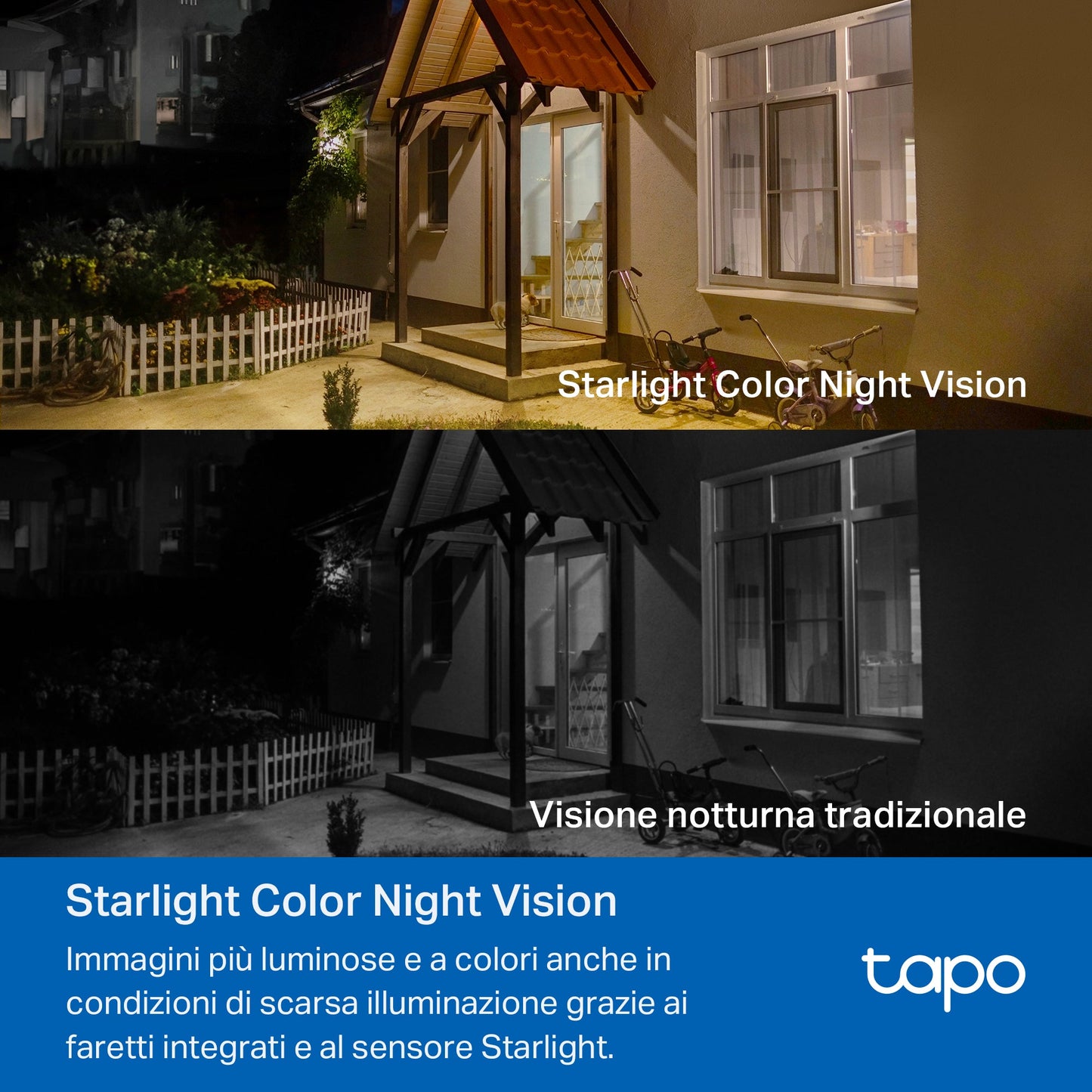 Tapo C460 Telecamera Wi-Fi Esterno a Batteria 4K 8MP, Visione Notturna a Colori Starlight, Base Magnetica