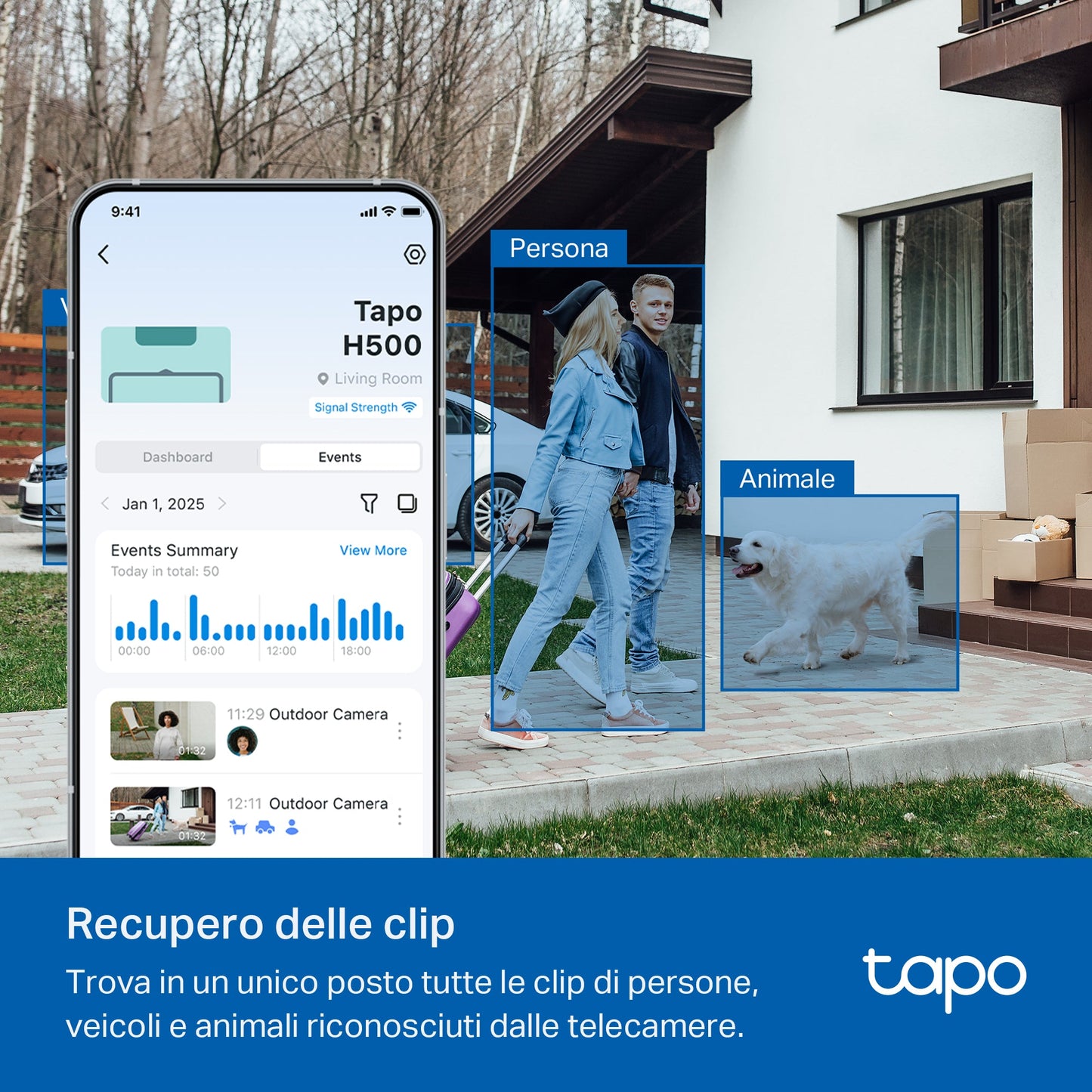 Tapo H500 Smart Hub HomeBase con Storage Locale e Rilevamenti AI