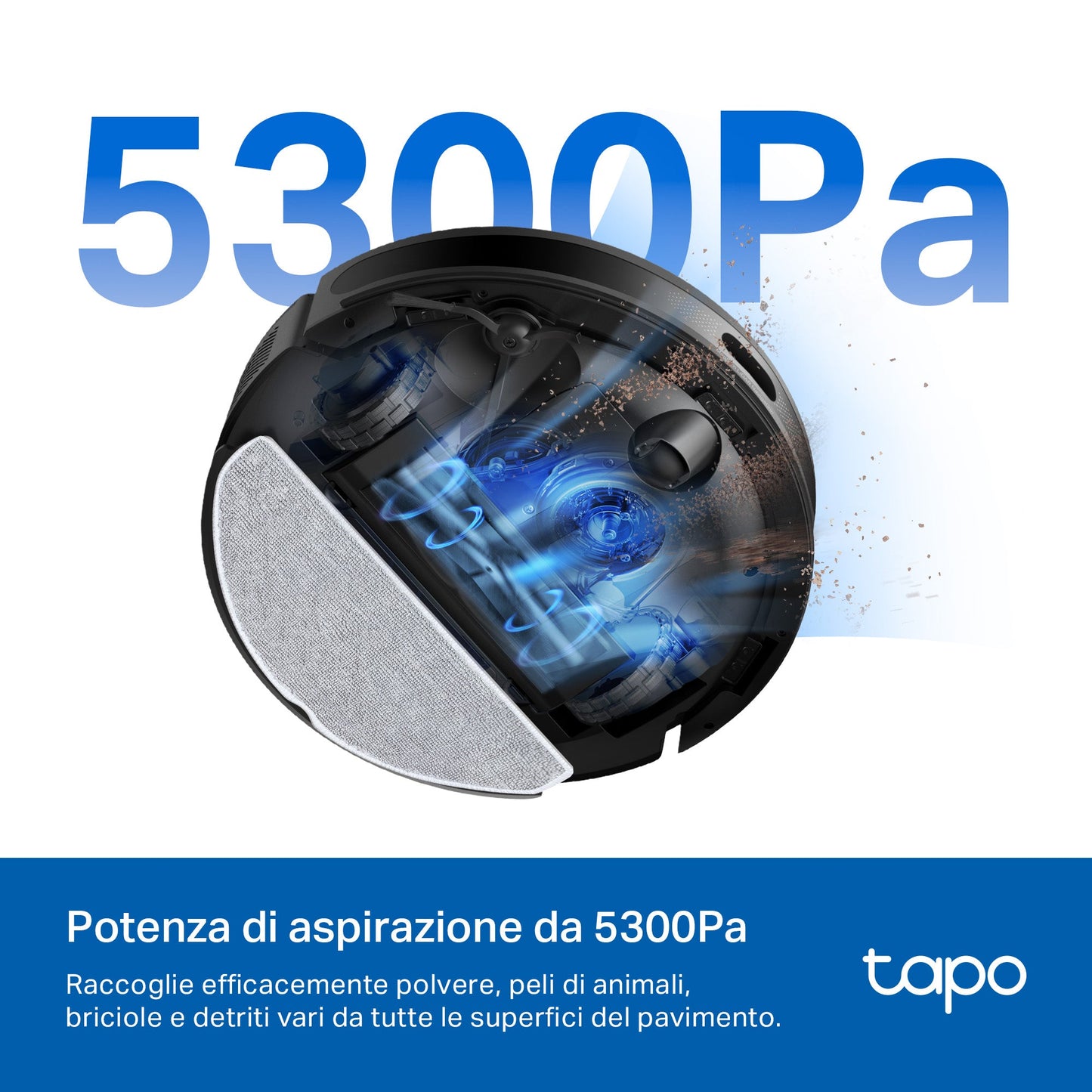 Tapo RV20 Max Robot Aspirapolvere, Navigazione LiDAR MagSlim, ⚠️Aggiungi la Base di Ricarica RVB102 al carrello