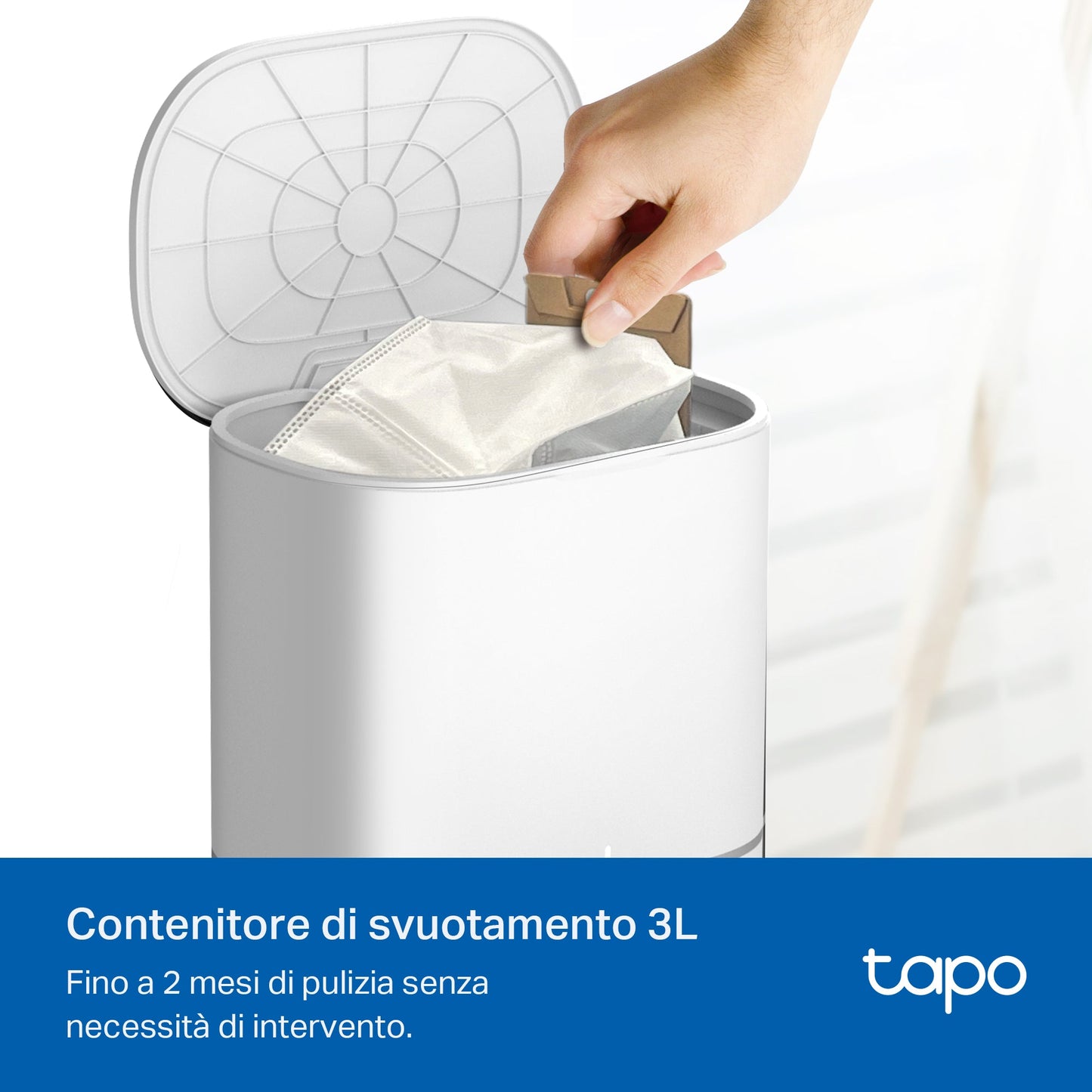 Tapo RV30 Max Plus White Robot Aspirapolvere, All-in-one, Doppia Navigazione LiDAR+IMU,⚠️Aggiungi al carrello: Un Faretto LED gratis!