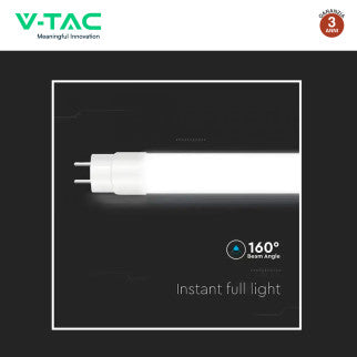 V-Tac VT-122 Tubo LED T8 G13 16,5W SMD Nano Plastic Lampadina 120cm con Starter - SKU 23872 / 23873