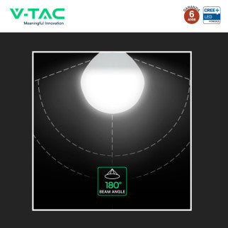 V-Tac VT-1819 Lampadina LED E14 3,7W MiniGlobo P45 SMD Chip CREE - SKU 2141236 / 2141746 / 2141246