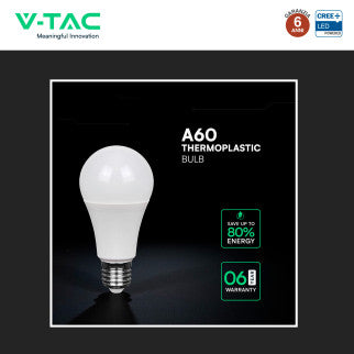 V-Tac VT-2112 Lampadina LED E27 10,5W A60 Goccia SMD Chip CREE - SKU 2173506 / 2173496 / 2173516