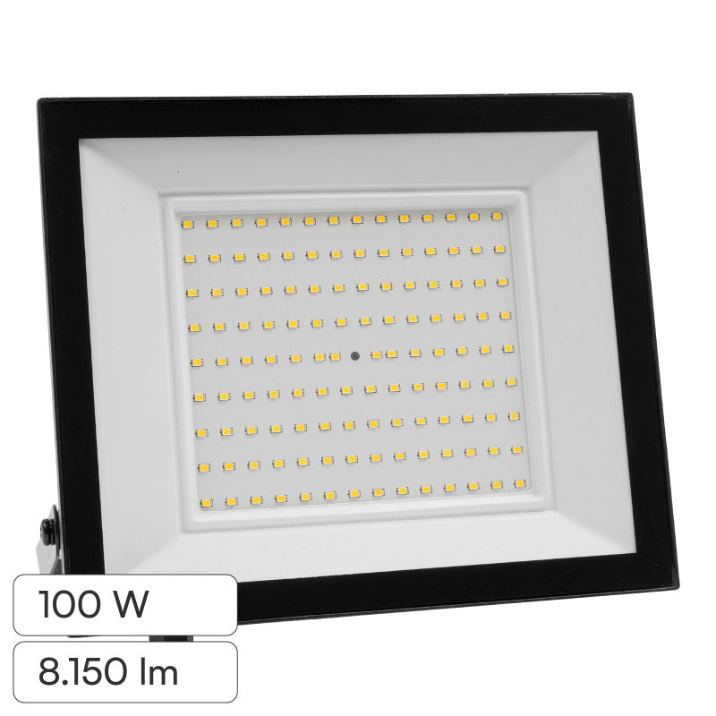 V-Tac VT-44109 Faro LED 100W Faretto SMD IP65 Colore Nero - SKU 23980 / 23982