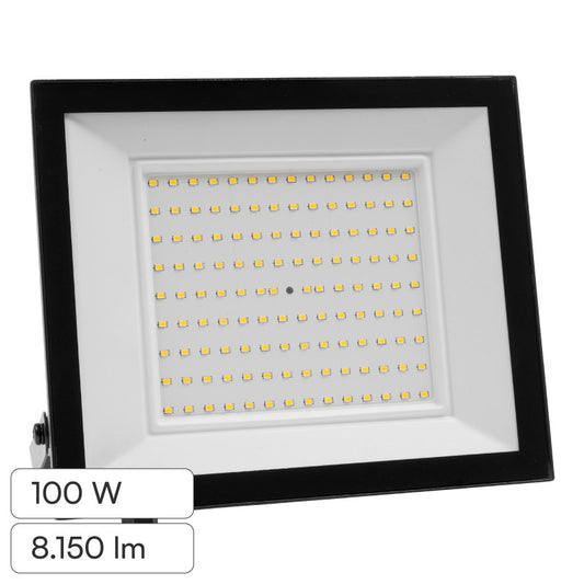 V-Tac VT-44109 Faro LED 100W Faretto SMD IP65 Colore Nero - SKU 23980 / 23982