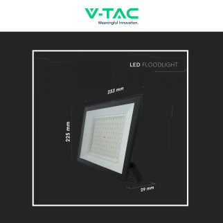 V-Tac VT-44109 Faro LED 100W Faretto SMD IP65 Colore Nero - SKU 23980 / 23982