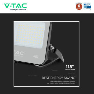 V-Tac VT-4455 Faro LED 50W Faretto SMD Chip CREE IP65 Colore Nero - SKU 231996 / 232166 / 232176