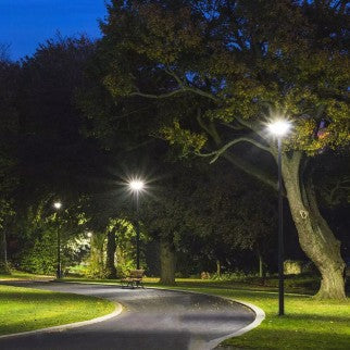V-Tac VT-45W Lampione LED Giardino con Pannello Solare 15W IP65 Sensore Movimento Crepuscolare SKU 5150 / 5151