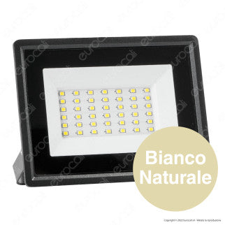 V-Tac VT-4934 Faro LED Floodlight 30W SMD Slim IP65 Nero - SKU 6743 / 6744 / 6745