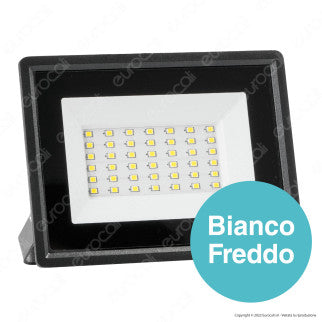 V-Tac VT-4934 Faro LED Floodlight 30W SMD Slim IP65 Nero - SKU 6743 / 6744 / 6745