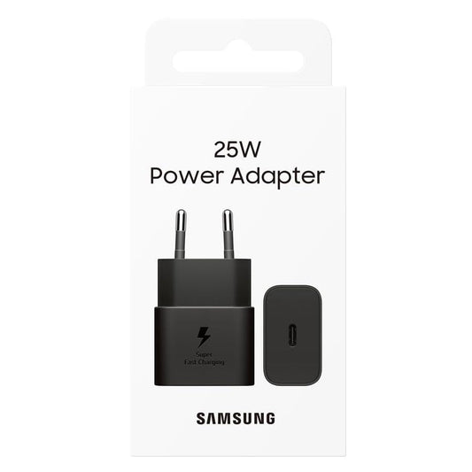 Samsung Caricatore Originale 25W USB-C Type-C Caricabatterie Fast EP-2510N Nero