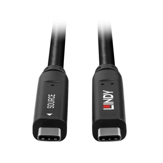 Lindy 43333 cavo USB USB 3.2 Gen 1 (3.1 Gen 1) 10 m USB C Nero [LINDY43333]