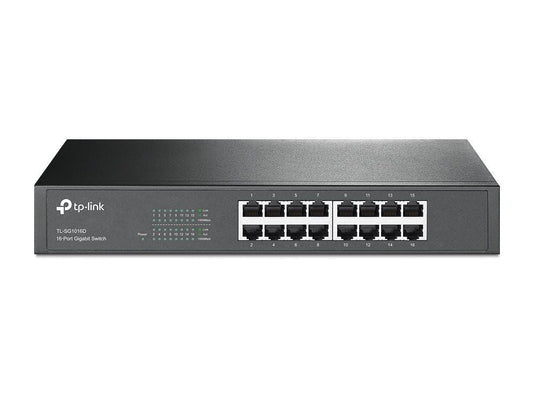 TP-Link TL-SG1016D switch di rete Non gestito L2 Gigabit Ethernet (10/100/1000) Nero [TL-SG1016D]