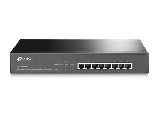 TP-Link TL-SG1008MP switch di rete Non gestito Gigabit Ethernet (10/100/1000) Supporto Power over Ethernet (PoE) Nero [TL-SG1008MP]