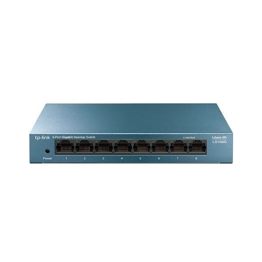 TP-Link LS108G switch di rete Non gestito Gigabit Ethernet (10/100/1000) Blu [LS108G]