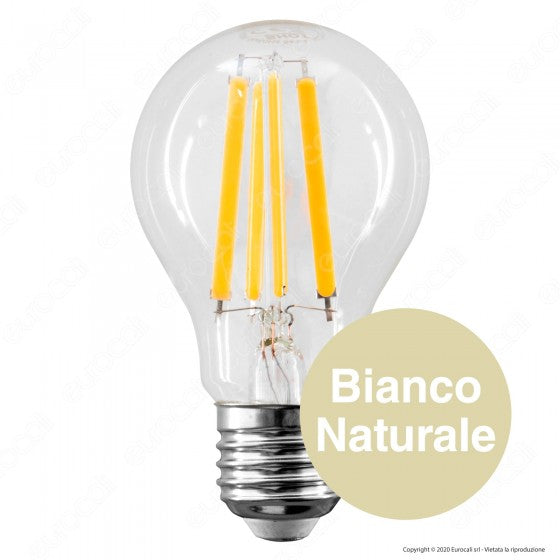 BOT LIGHTING SHOT LAMPADINA LED E27 11W BULB A60 FILAMENTO EXTRA LUNGO DIMMERABILE - MOD. WLD1011X2D / WLD1011X3D