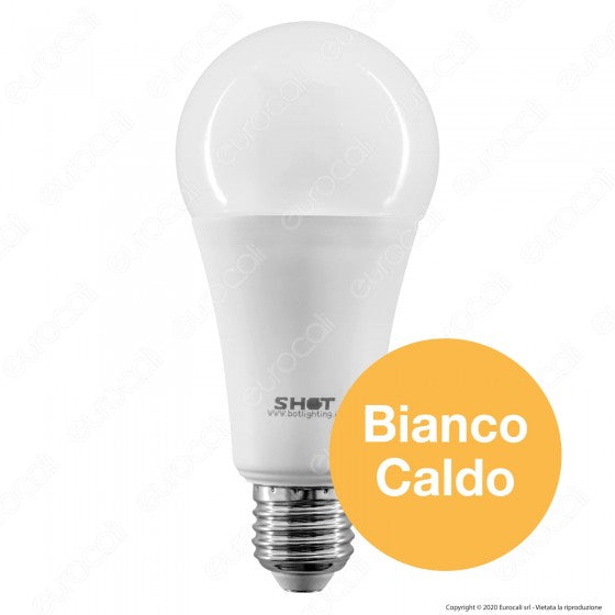 BOT LIGHTING SHOT LAMPADINA LED E27 21W BULB A67 DIMMERABILE - MOD. SLD1021X2D / SLD1021X3D - Consegna in 1-5 giorni lavorativi