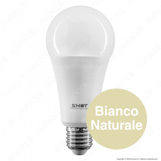 BOT LIGHTING SHOT LAMPADINA LED E27 21W BULB A67 DIMMERABILE - MOD. SLD1021X2D / SLD1021X3D - Consegna in 1-5 giorni lavorativi