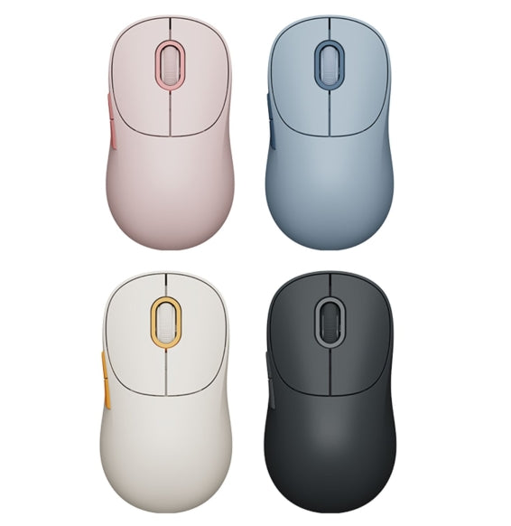 Xiaomi Mouse Usb Wireless 3 Pink Rosa Luci Led Laser Senza Fili Bluetooth Wifi