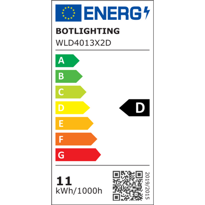 BOT LIGHTING SHOT LAMPADINA LED E27 11W BULB G125 GLOBO FILAMENT VETRO TRASPARENTE DIMMERABILE - MOD. WLD4013X2D / WLD4013X3D