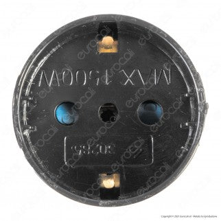 Ecova Adattatore Singolo Salvaspazio con Schuko + 10A 2P+T e Spina 16A 2P+T - mod. 33036
