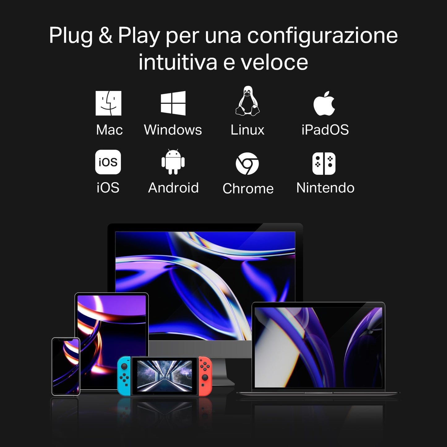 UH9120C Hub USB C 9 in 1, HDMI 4K@60Hz, Gigabit Ethernet, SD & microSD UHS-I