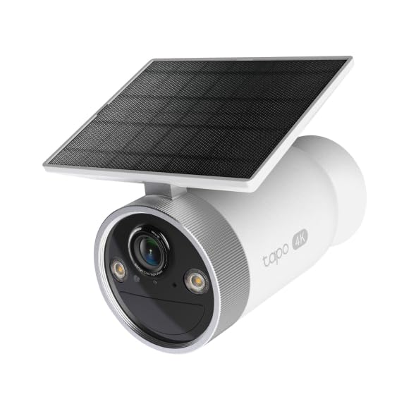 Tapo C465 Telecamera Wi-Fi Esterno a Batteria 4K 8MP, Visione Notturna Starlight, Con Pannello Solare, 7800 mAh, IP65