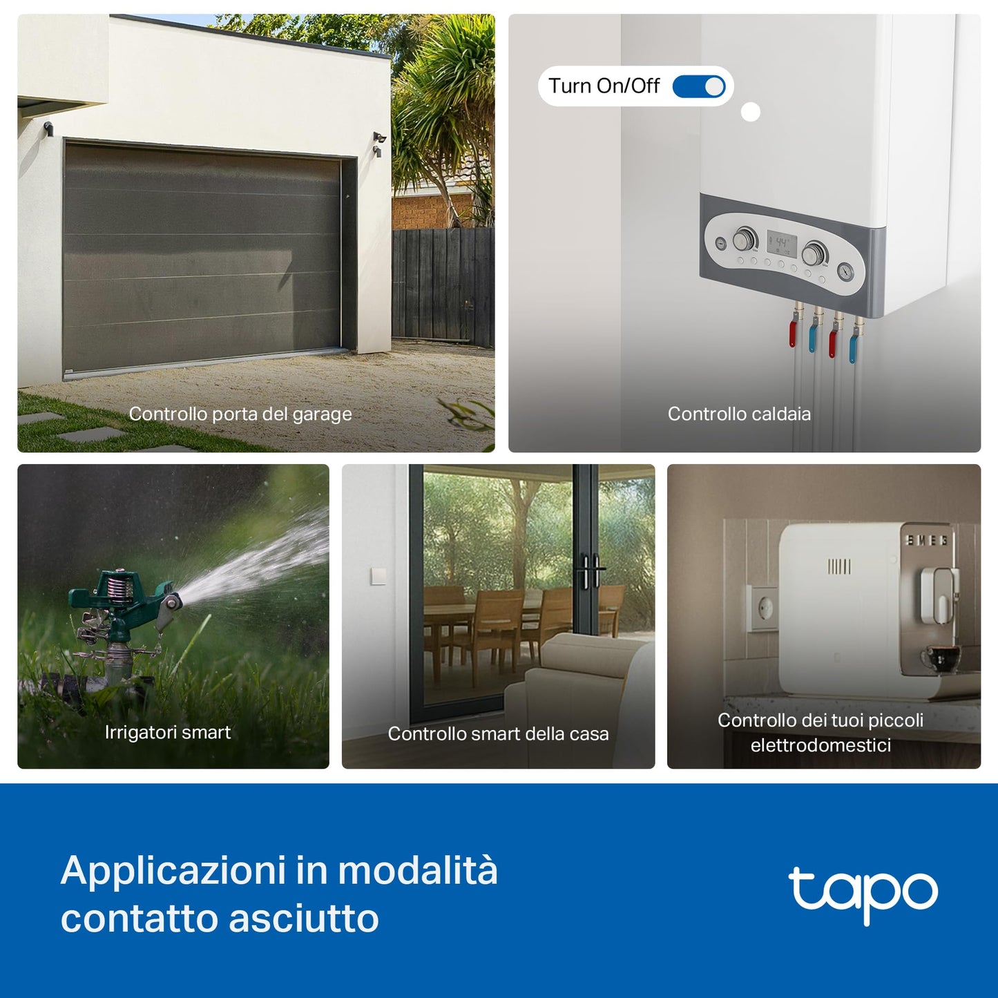 Tapo S110E Relè Interruttore con Misurazione di Consumo, Intelligente WiFi e Bluetooth a 1 Canale 10A