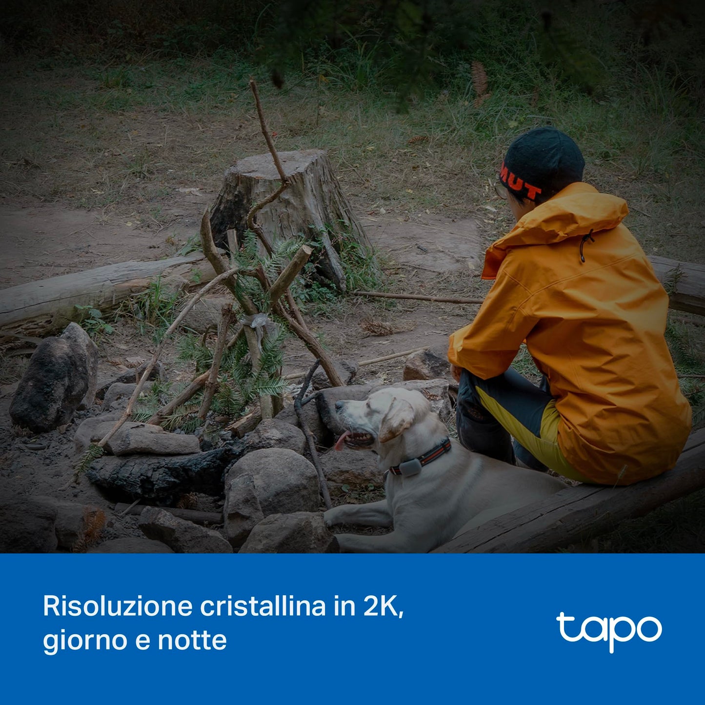 Tapo C615G KIT Telecamera 4G LTE da Esterno 2K 3MP Senza Fili con Pannello Solare, Tracking AI 360°, Batteria 6700mAh