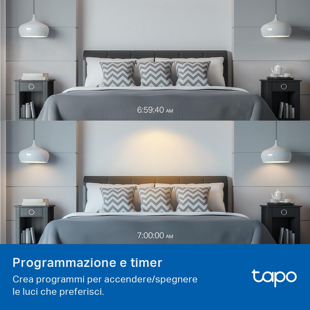 Tapo L430P Lampadina Smart Wi-Fi E14, Multicolore, Dimmerabile, Controllo Alexa e Google