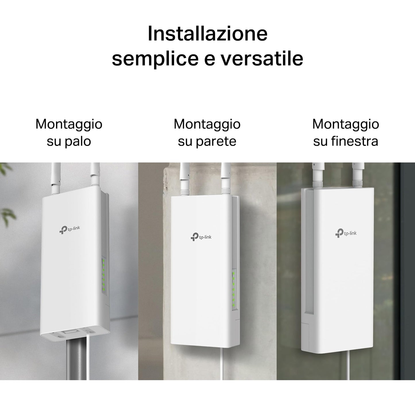Archer MR402-Outdoor Router 4G LTE da Esterno, Wi-Fi AC1200 Dual Band, PoE/DC, IP65