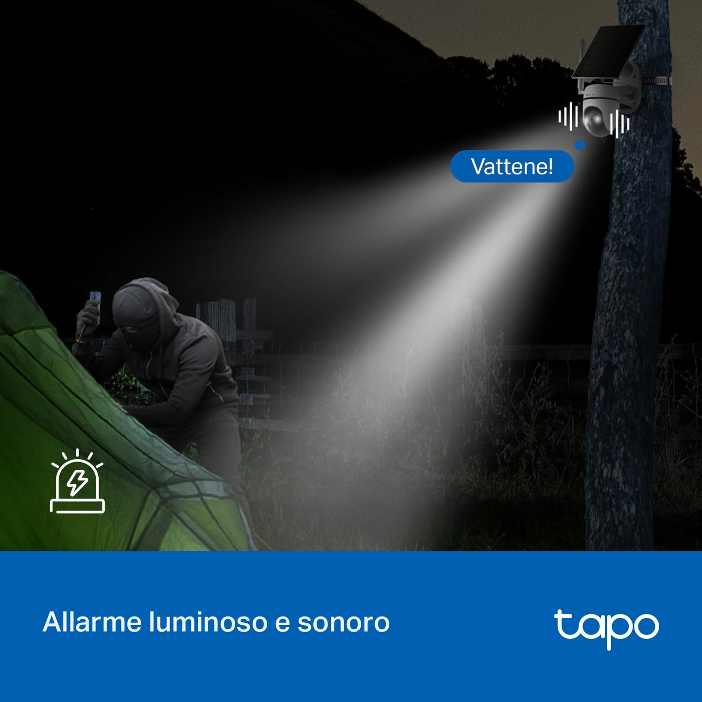 Tapo C615G KIT Telecamera 4G LTE da Esterno 2K 3MP Senza Fili con Pannello Solare, Tracking AI 360°, Batteria 6700mAh