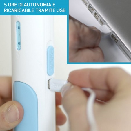 IG 044 - Intergross Flash Away Racchetta Killer per Zanzare e Insetti con Batteria Ricaricabile e Base di Supporto