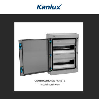 KL 294 - Kanlux Ideal Centralino da Parete 2x13P Compatibile con Sistemi Fotovoltaici IK10 Colore Grigio - mod. 38454