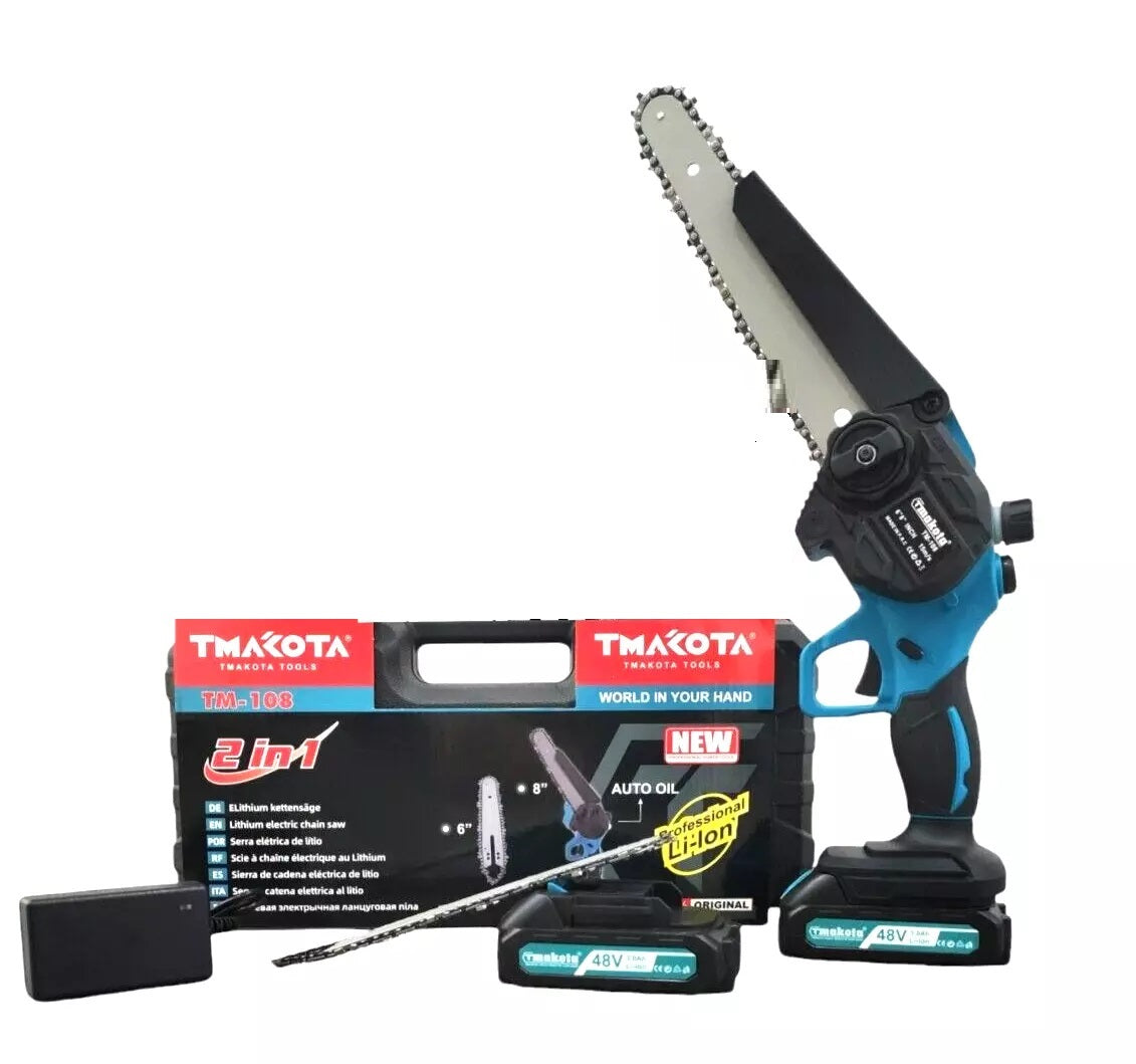 Minimotosega  elettrosega,Tagliarami, Potatura, Makota a batteria 48 Vf V 3Ah.
