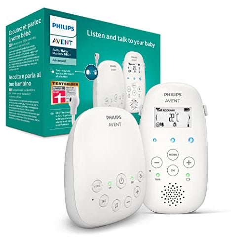 Philips Avent   Baby Monitor luce notturna e ninne nanne, comunicazione bidirezionale