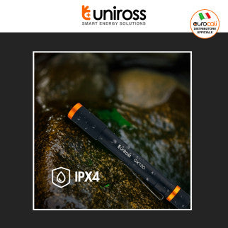 Uniross GX100 Torcia LED 3W Tascabile Multifunzione IPX4 - mod. U322484